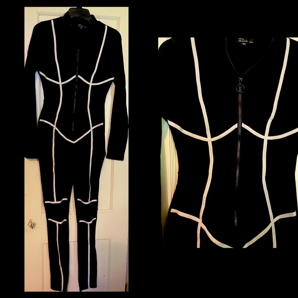 Hot and Delicious Brand Black Trendy /Jumpsuit 🖤Size Medium 🖤🖤